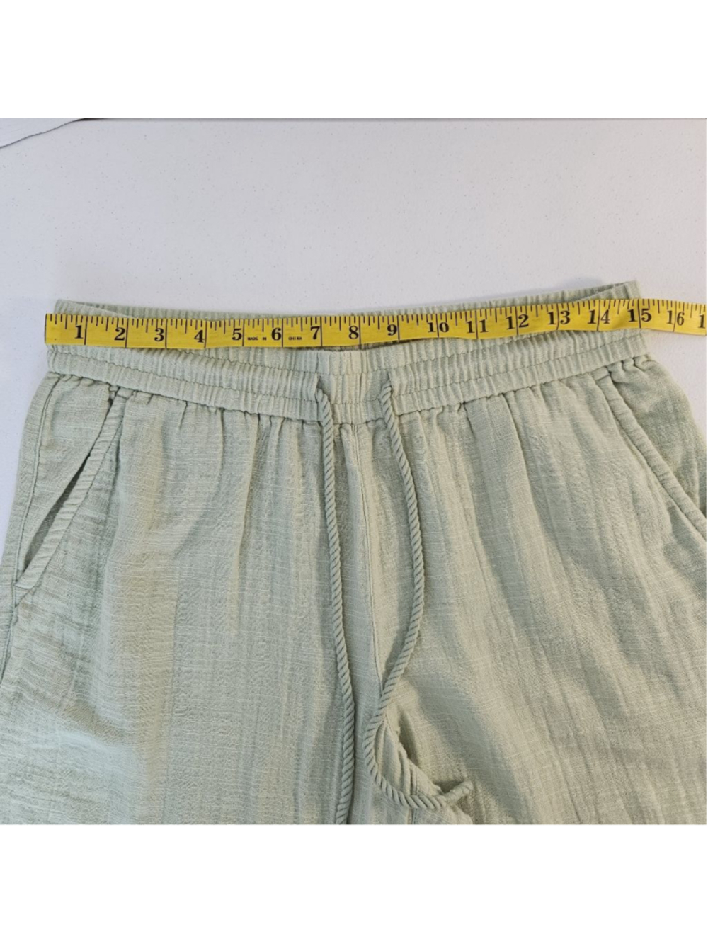Tommy Bahama Island Gauze Wide Leg Cropped Pants XS Light Green Beachy Coastal - Picture 7 of 9